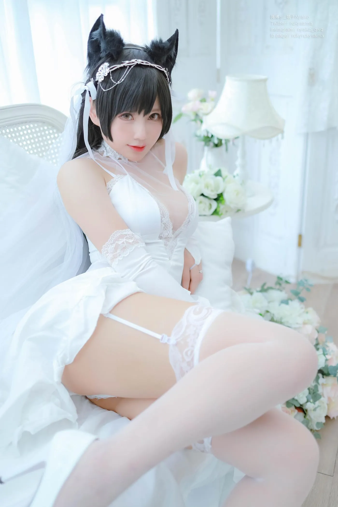 Nyako喵子 – NO.38 爱宕婚纱 [62P]插图5